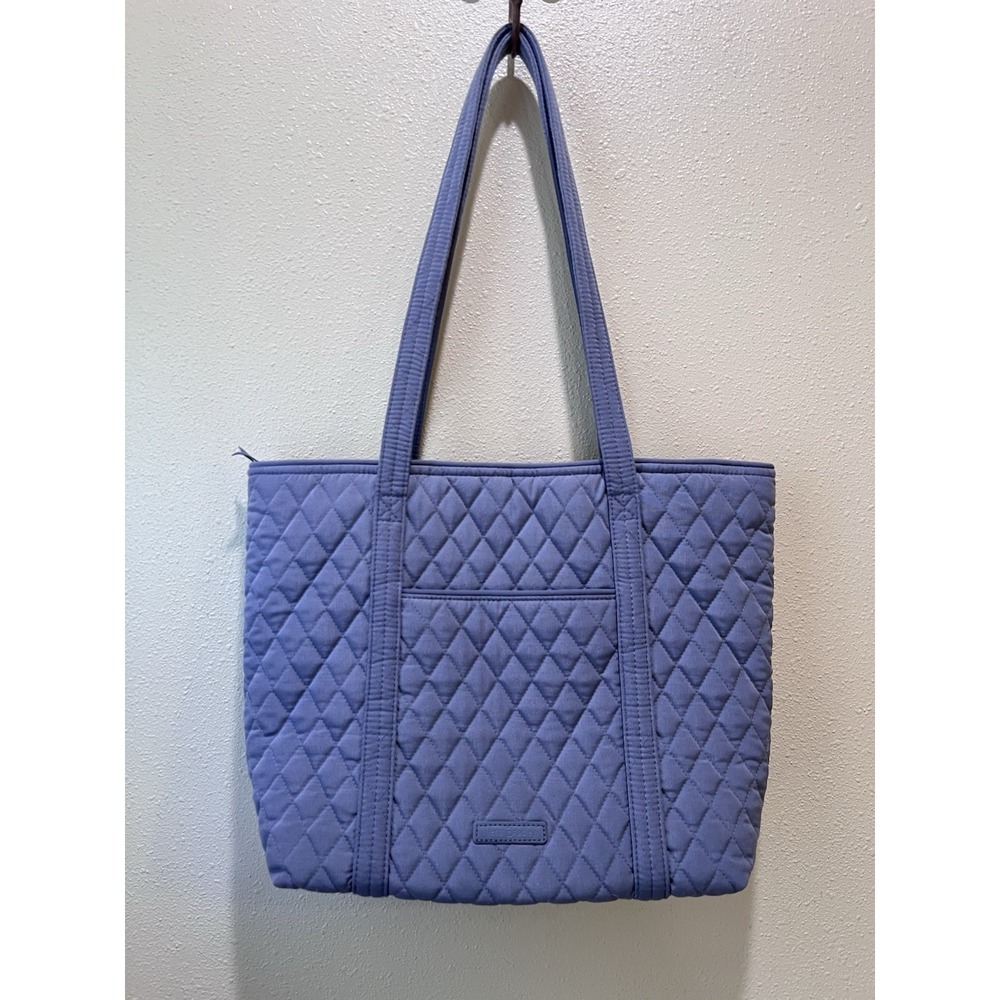 Vera Bradley Small Vera Tote Bag Carbon Gray Microfiber